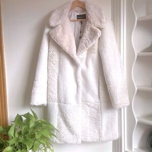 BCBG Faux Fur / Faux Shearling Coat NWT